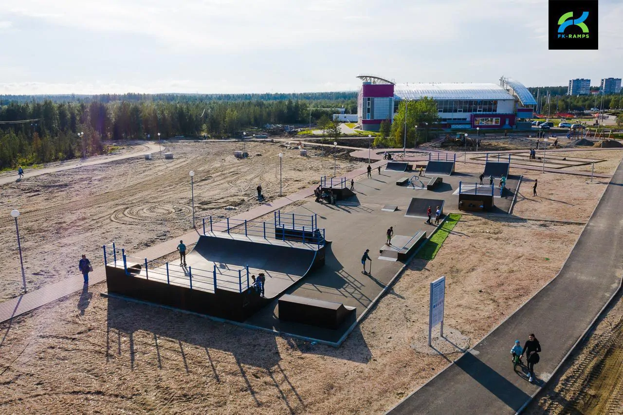 Скейт-парк в&nbsp;городе Полярные Зори фото 12