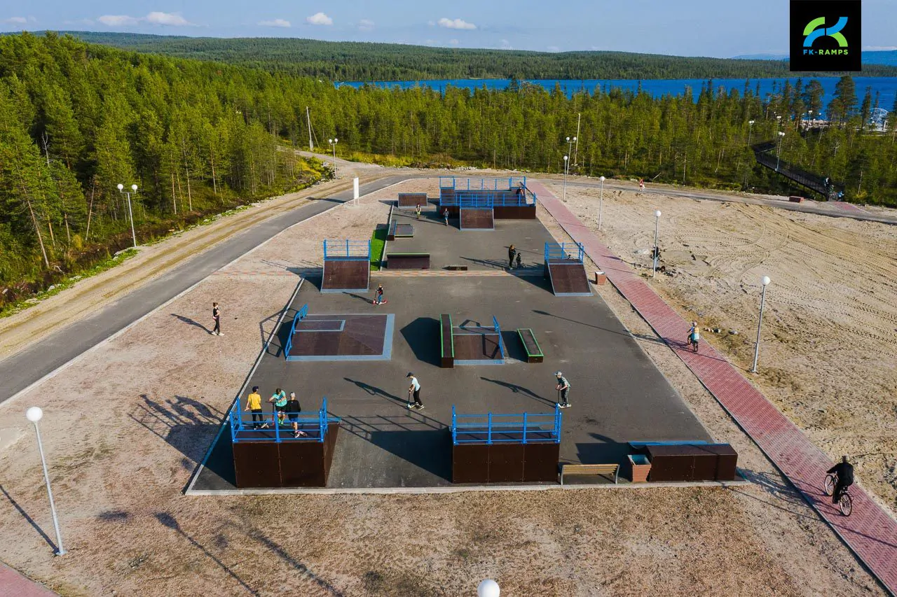 Скейт-парк в&nbsp;городе Полярные Зори фото 14