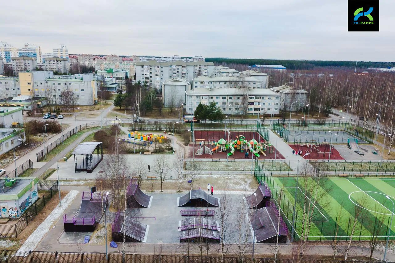 Скейт-парк во&nbsp;Всеволожске Южный микрорайон