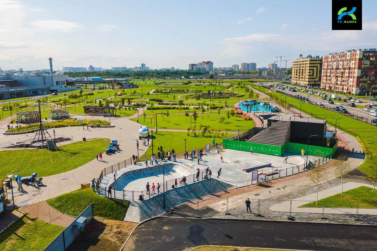 Учебный скейт парк в Кудрово