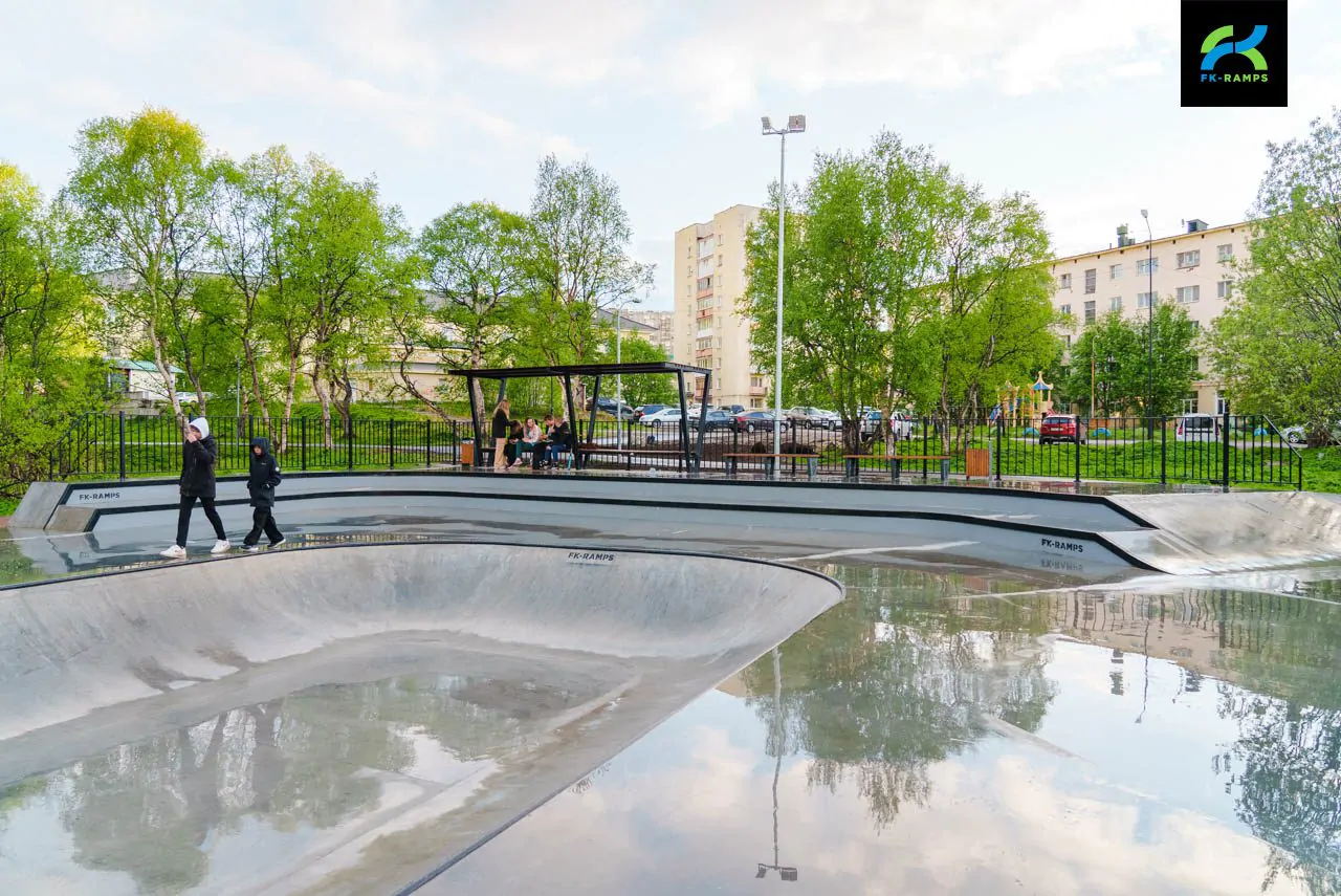 Бетонный скейт-парк в&nbsp;Североморске фото 23