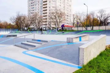 Бетонный скейт-парк в&nbsp;парке Яуза (Москва) превью 1