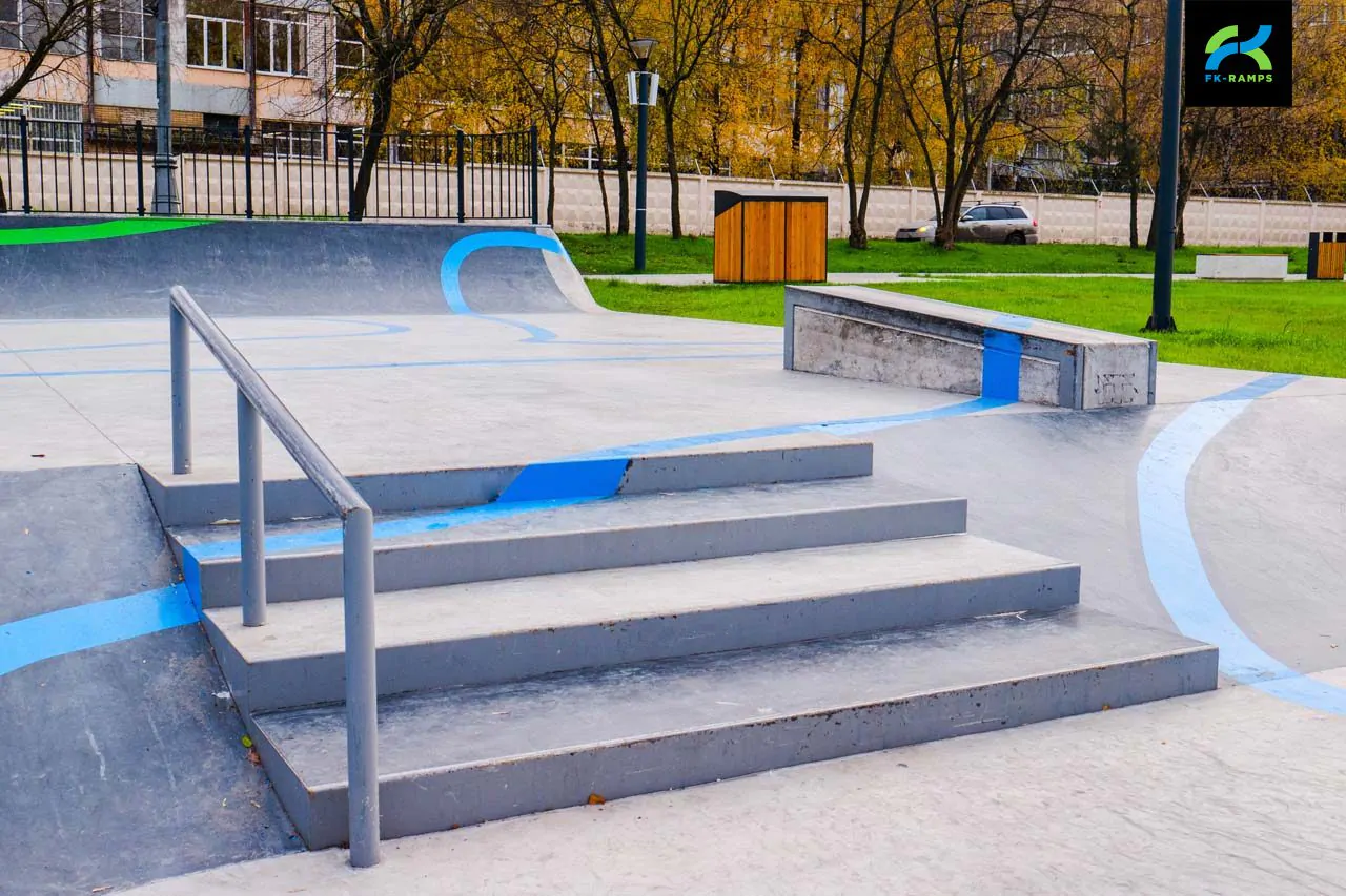Бетонный скейт-парк в&nbsp;парке Яуза (Москва) фото 4