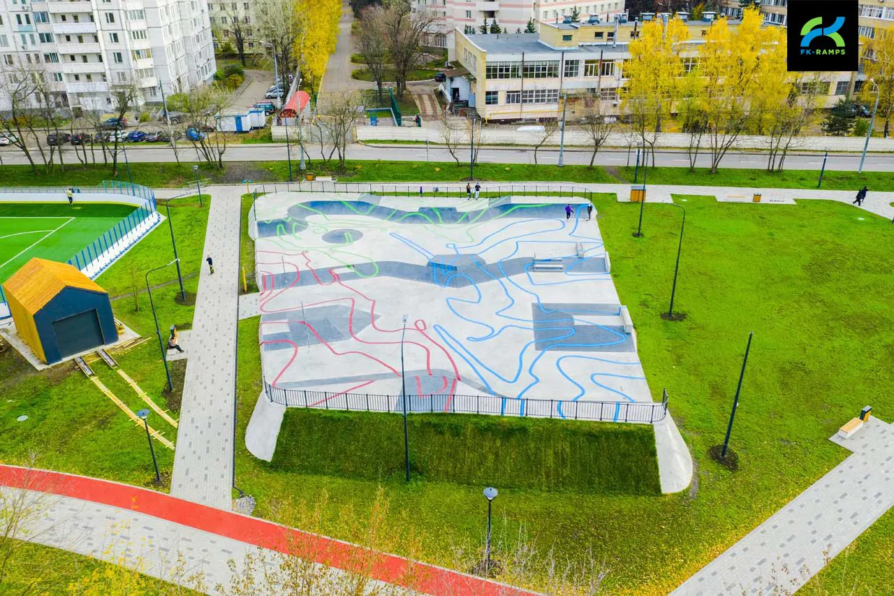 Бетонный скейт-парк в&nbsp;парке Яуза (Москва) фото 18