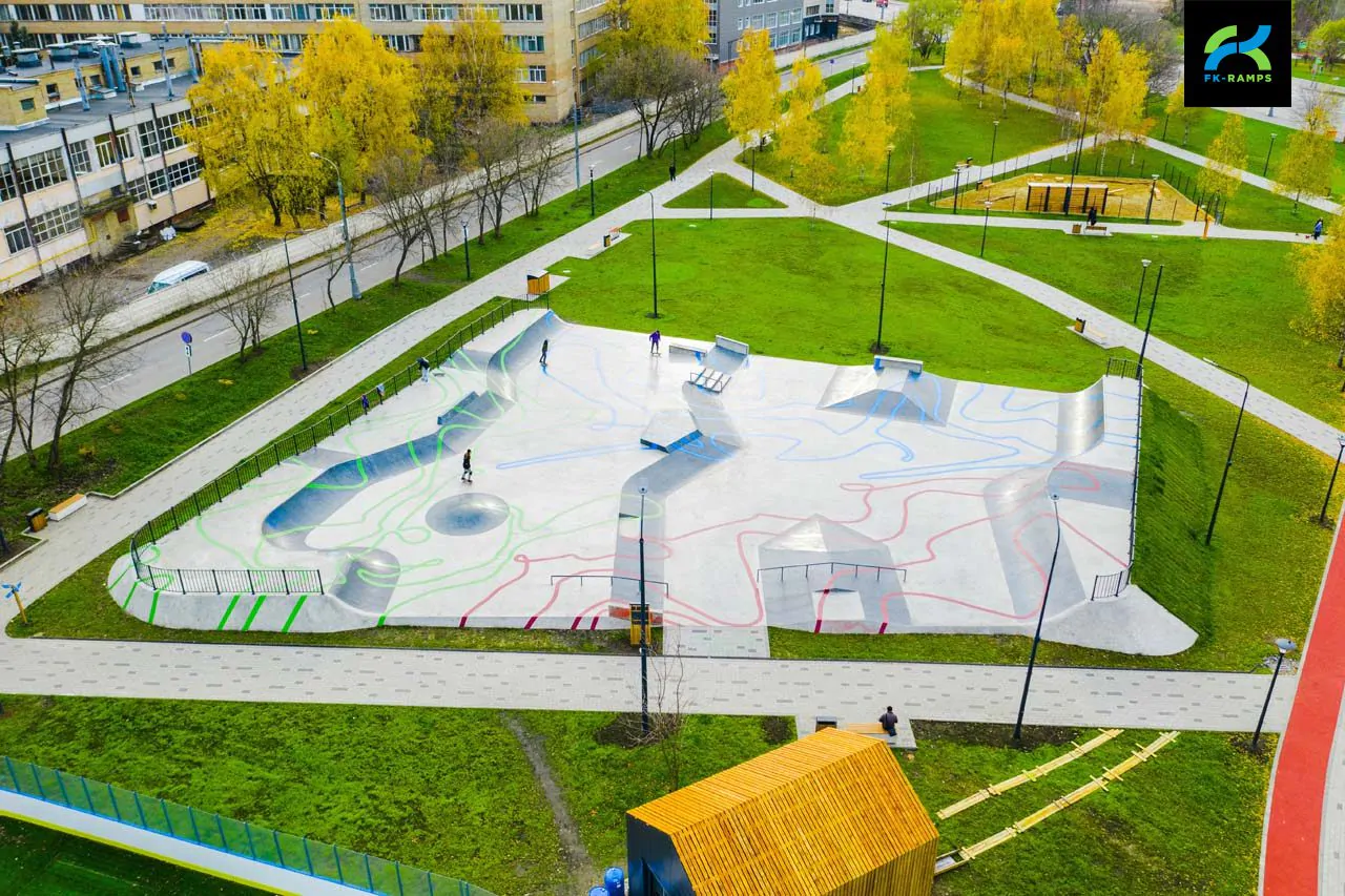 Бетонный скейт-парк в&nbsp;парке Яуза (Москва) фото 20