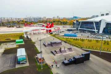 Деревянный скейт-парк в&nbsp;Кемерово (Кузбасс арена) превью 1