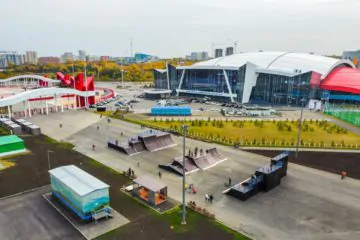 Деревянный скейт-парк в&nbsp;Кемерово (Кузбасс арена) превью 1