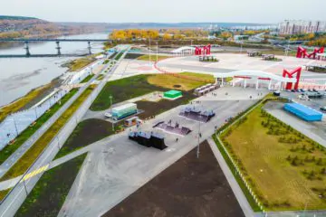 Деревянный скейт-парк в&nbsp;Кемерово (Кузбасс арена) превью 1