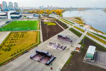 Деревянный скейт-парк в&nbsp;Кемерово (Кузбасс арена) превью 1
