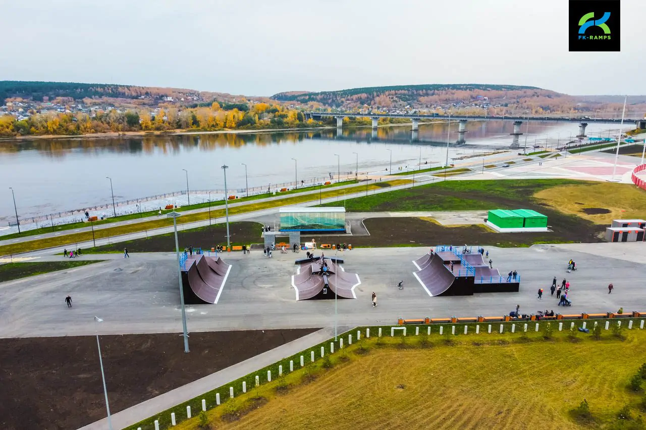 Деревянный скейт-парк в&nbsp;Кемерово (Кузбасс арена) фото 14