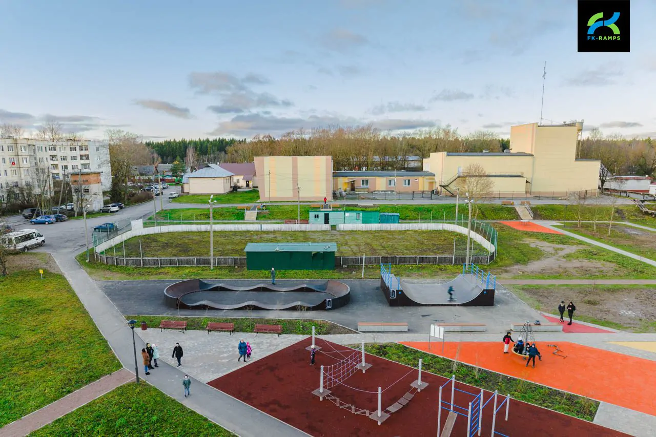 Мини-рампа и памп-трек в Сяськелево (ЛО) фото 10
