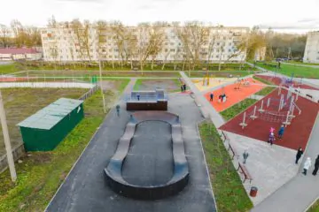 Мини-рампа и памп-трек в Сяськелево (ЛО) превью 1