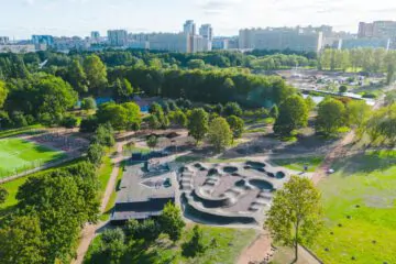 Скейт-парк и&nbsp;памп-трек в&nbsp;парке Авиаторов (СПб) превью 1