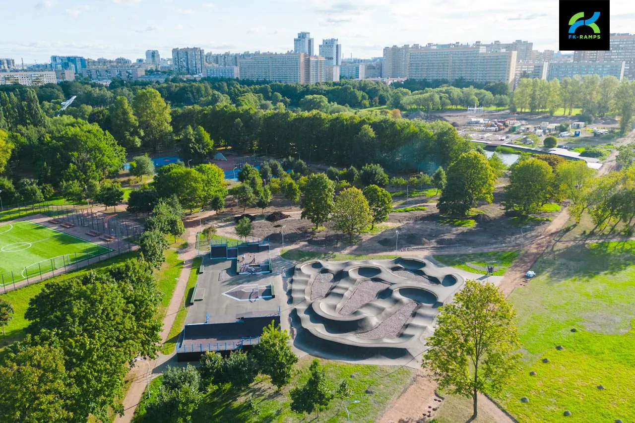 Скейт-парк и&nbsp;памп-трек в&nbsp;парке Авиаторов (СПб) фото 39