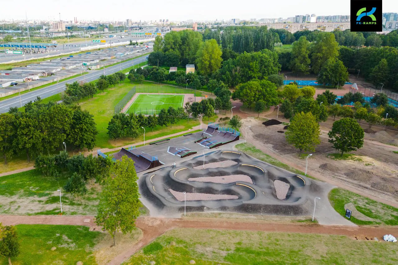 Скейт-парк и&nbsp;памп-трек в&nbsp;парке Авиаторов (СПб) фото 32