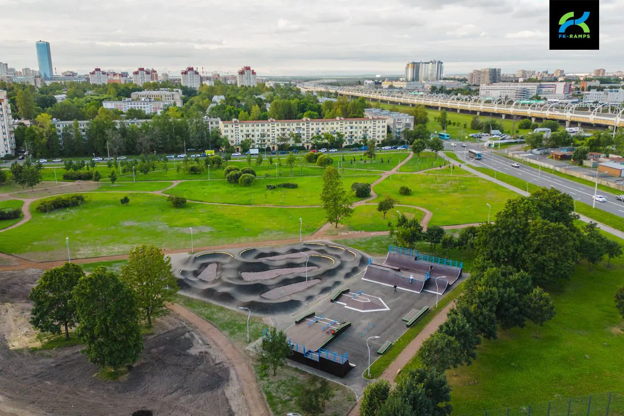 Скейт-парк и&nbsp;памп-трек в&nbsp;парке Авиаторов (СПб) фото 34