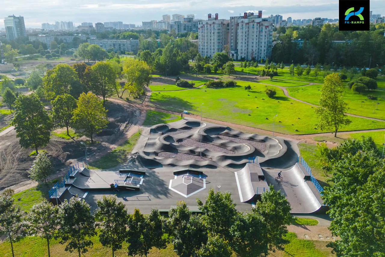 Скейт-парк и&nbsp;памп-трек в&nbsp;парке Авиаторов (СПб) фото 36