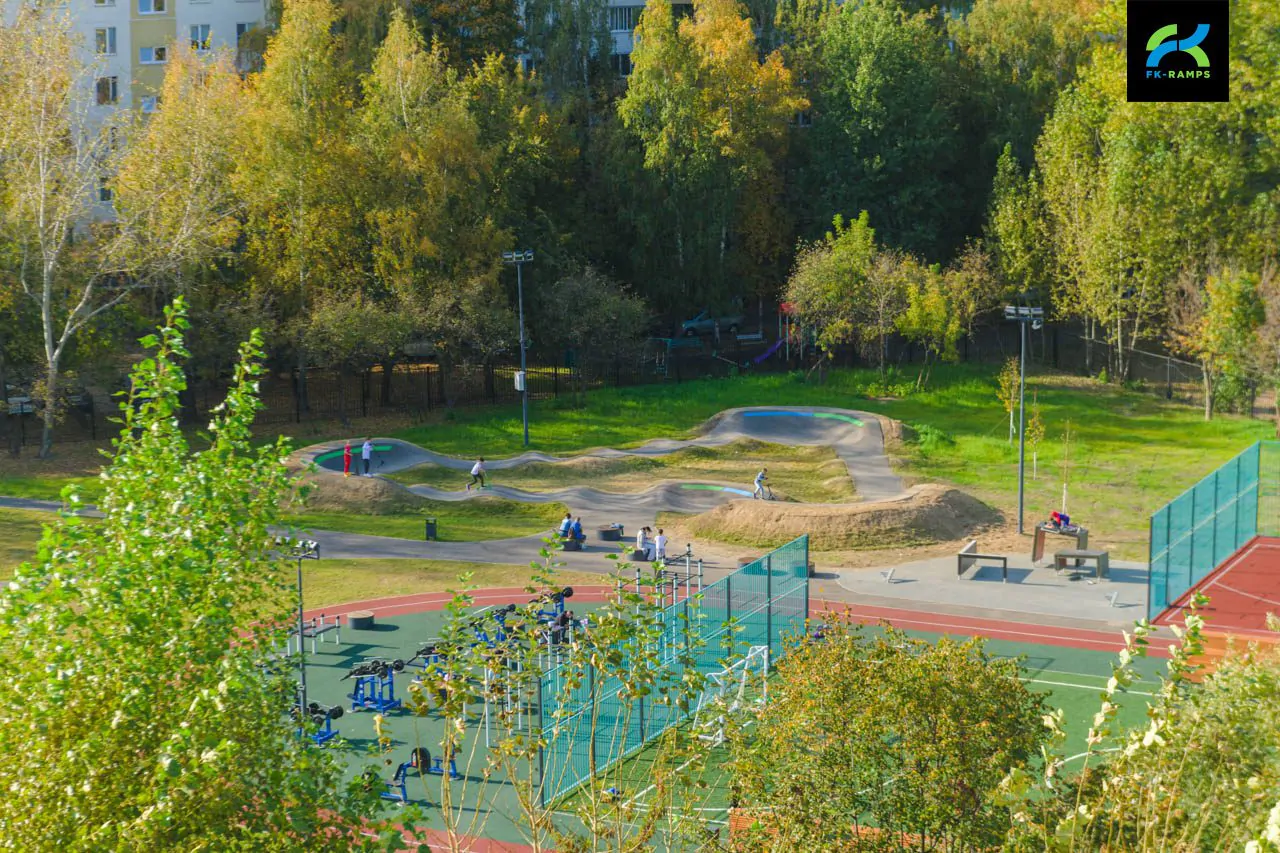 Асфальтовый памп-трек на&nbsp;ул. Молостовых Москва фото 6