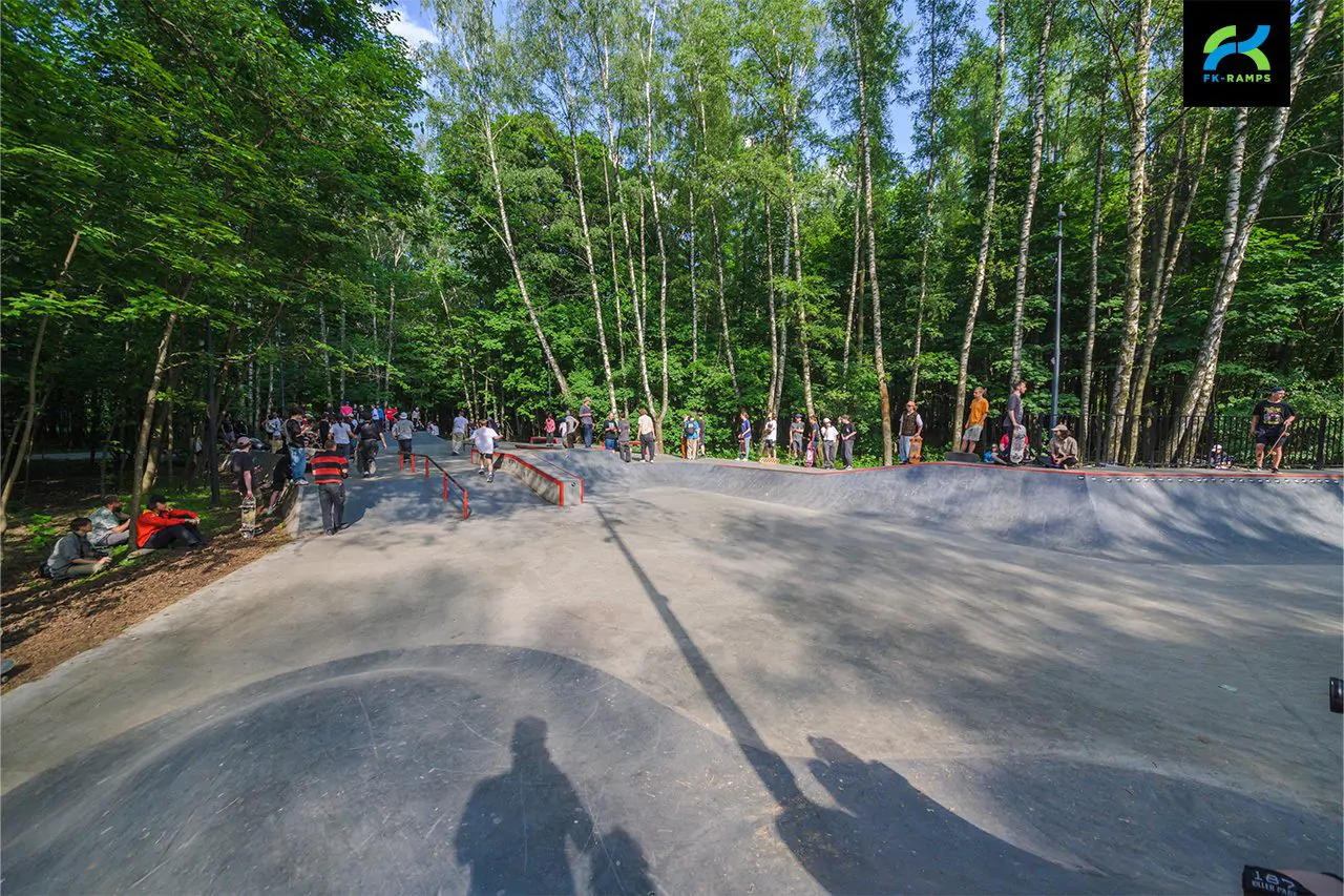 Скейт-парк и&nbsp;памп-трек в&nbsp;Кусково (Москва) фото 7
