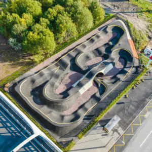 Памп-трек FK-ramps на ул. Оптиков (Петербург)