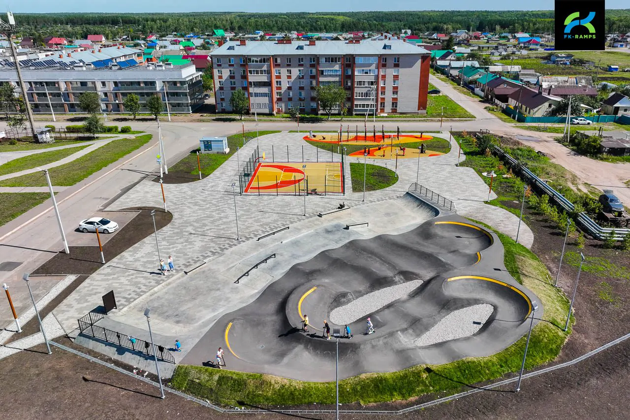 Скейт-парк и&nbsp;памп-трек в&nbsp;Актюбинском (Татарстан)