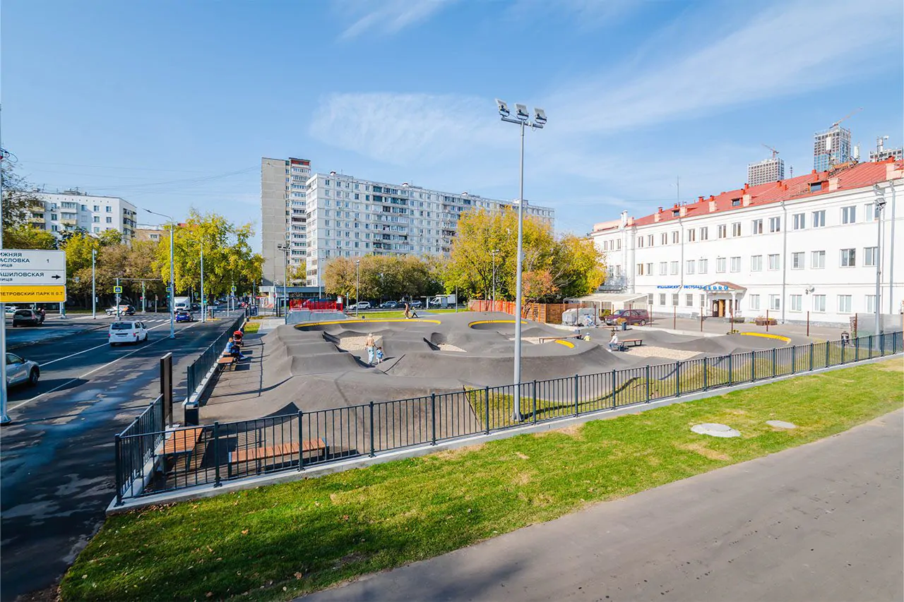 Скейт-парк и памп-трек на ул. Башиловской Москва фото 27