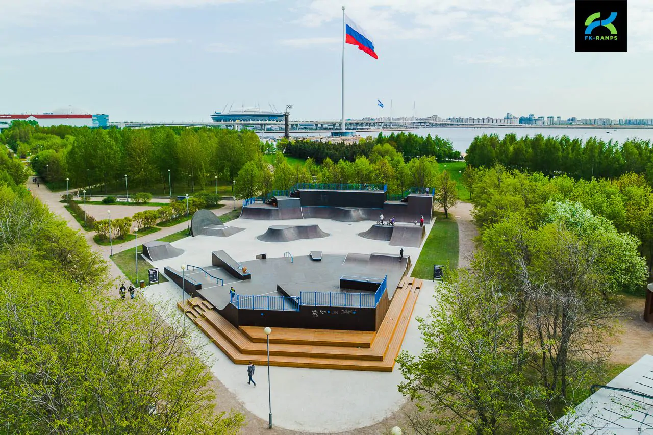 Скейт-парк в&nbsp;парке 300-летия Петербурга фото 58