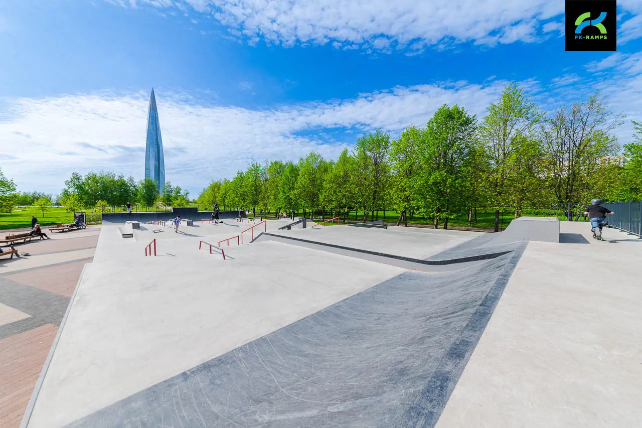 Скейт-парк в&nbsp;парке 300-летия Петербурга фото 16