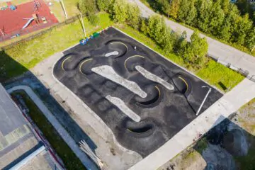 Асфальтовый памп-трек в Кировске (Мурманская область) превью 1