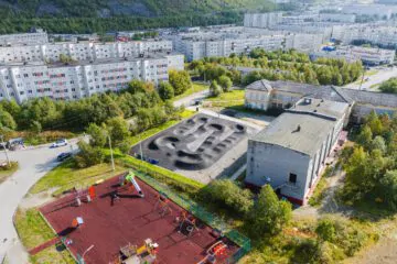 Асфальтовый памп-трек в Кировске (Мурманская область) превью 1