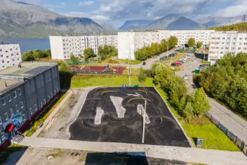 Асфальтовый памп-трек в Кировске (Мурманская область) превью 1