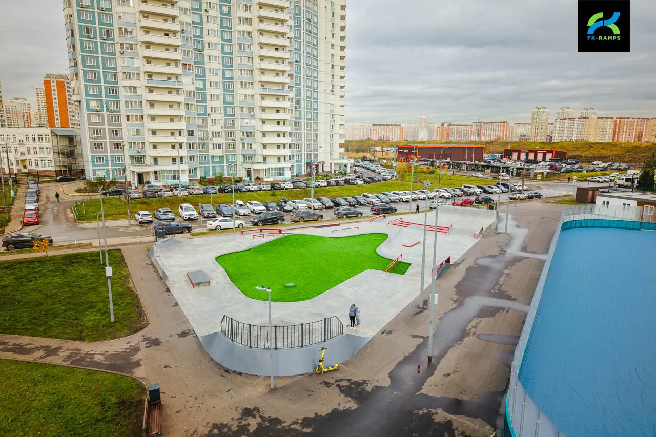 Бетонный скейт-парк на ул. Люберка (МСК)