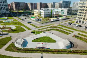 Бетонный скейт-парк ЖК Новое Пушкино превью 1