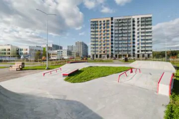 Бетонный скейт-парк ЖК Новое Пушкино превью 1