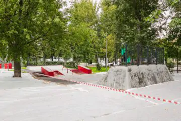 Скейт-спот в Северном Хапиловском сквере превью 1